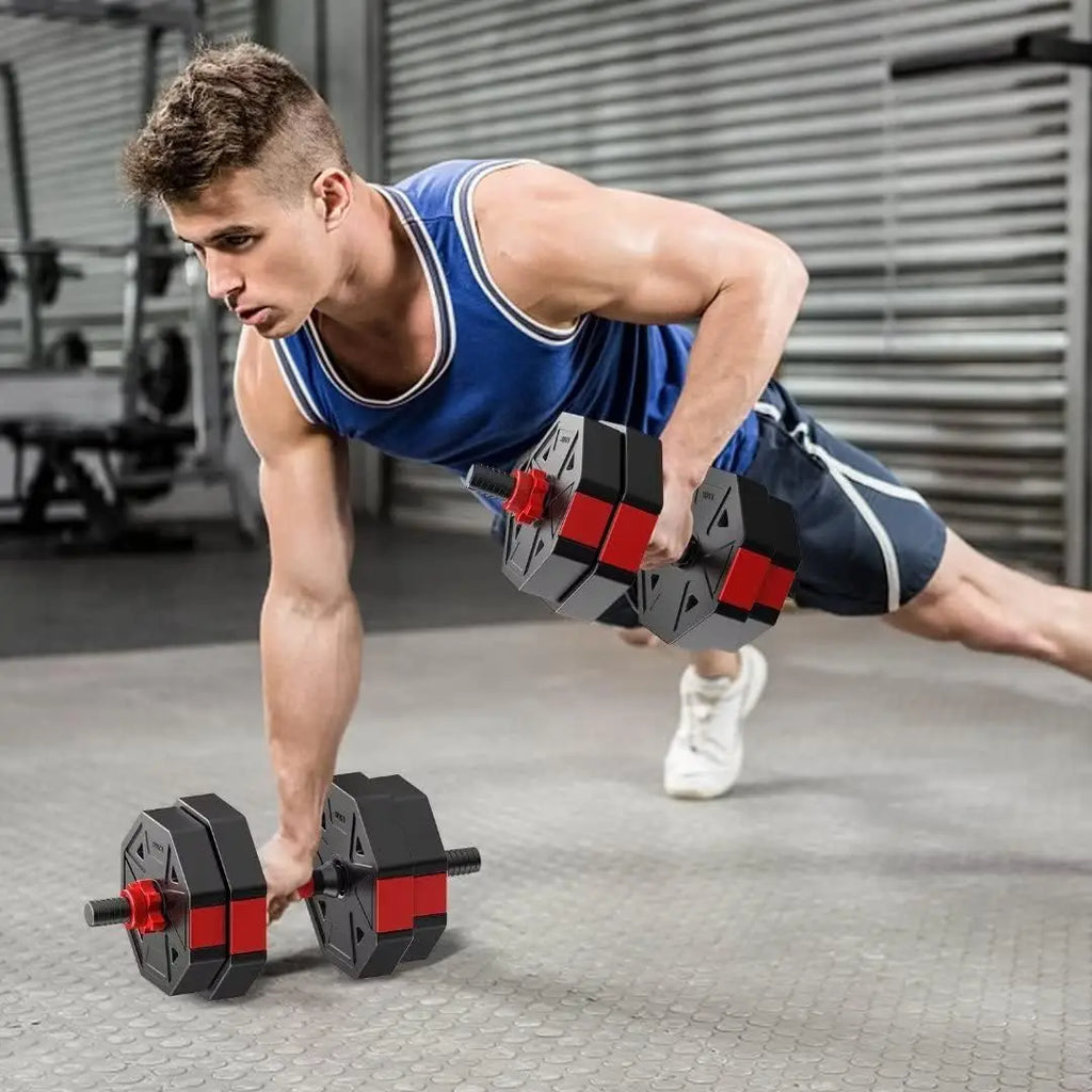 44LB Dumbbell to Barbell Set