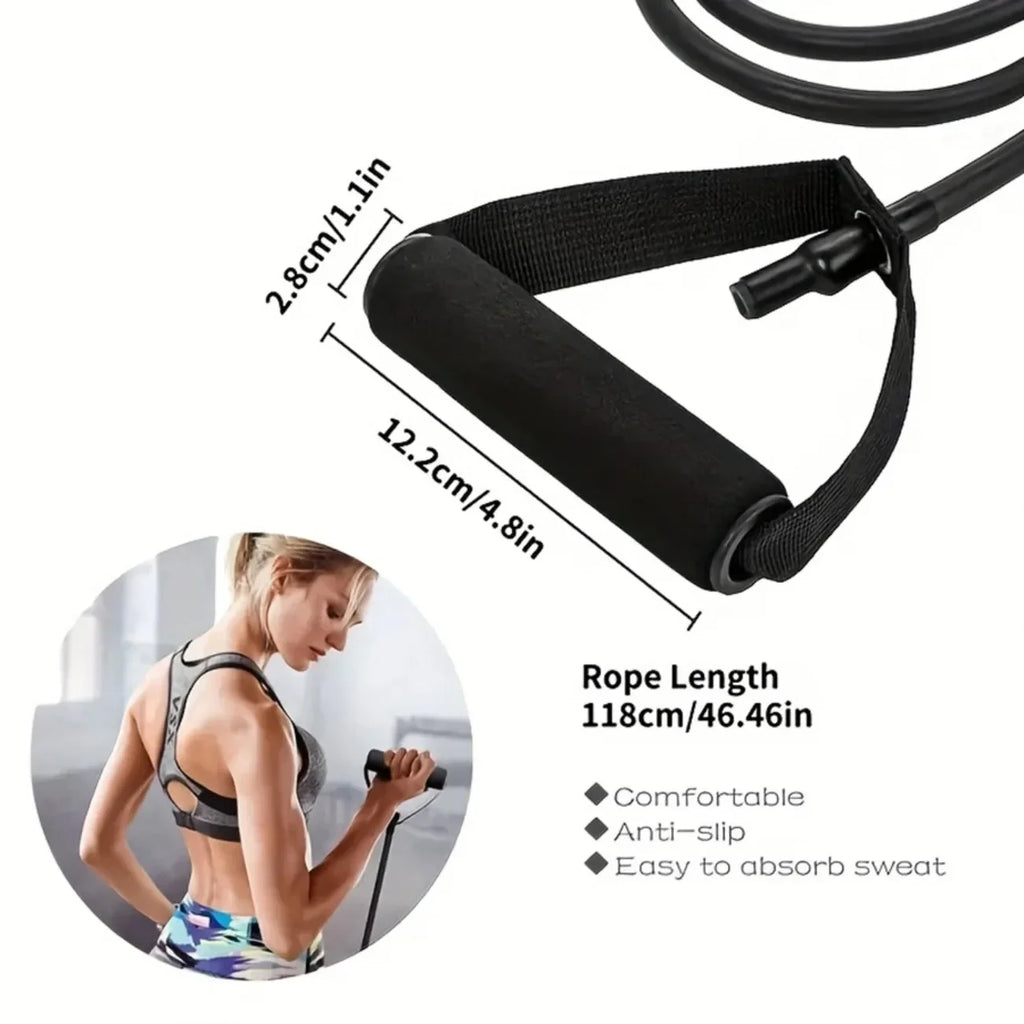 3-Level Resistance Band Set with Handles