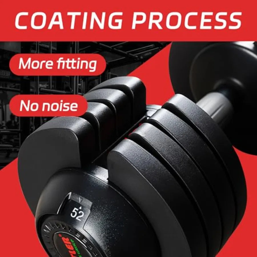 22/25/52LB Adjustable Dumbbell Set