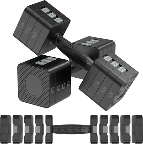 22LB 5-Level Adjustable Dumbbell Set