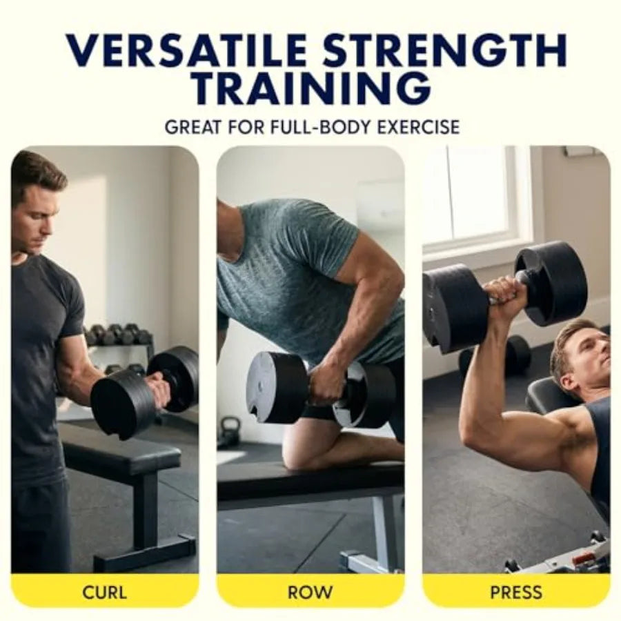 Quick Change Adjustable Dumbbells (Black)