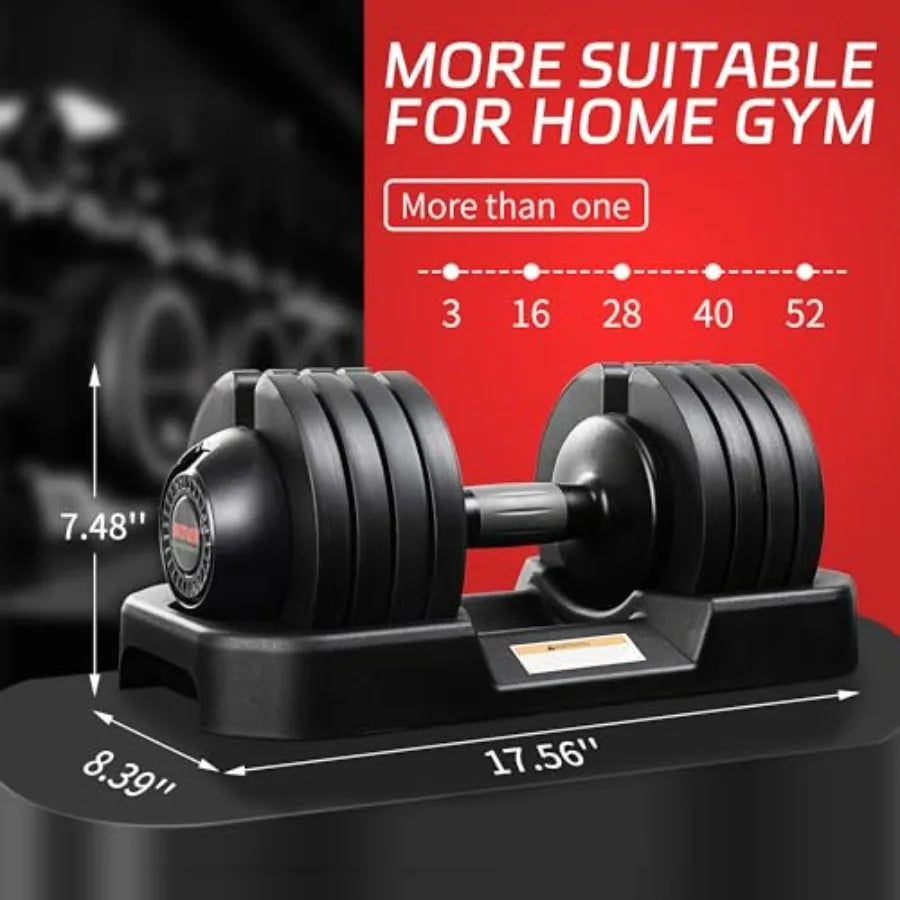 22/25/52LB Adjustable Dumbbell Set