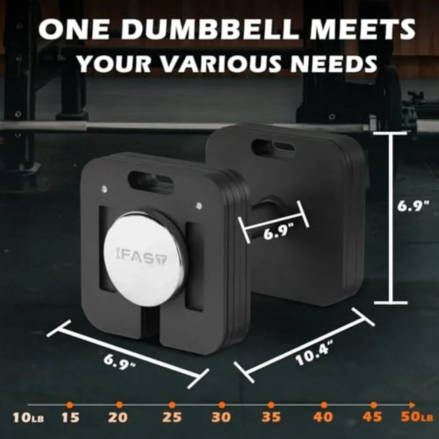 9-in-1 QuickLock Adjustable Dumbbells