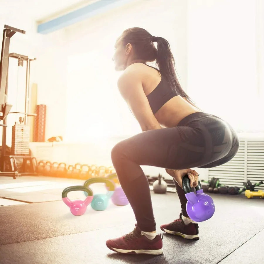 Vinyl Coated Cast Iron Kettlebell