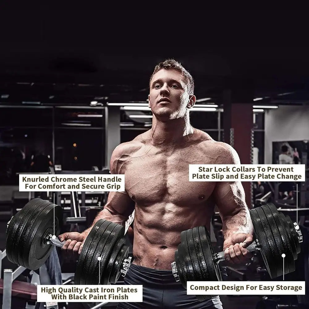200LB Adjustable Dumbbell Pair