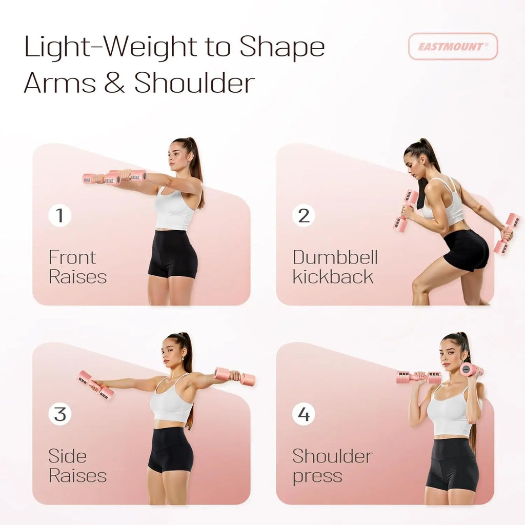 6-in-1 Adjustable Dumbbell Set (4–10LB)
