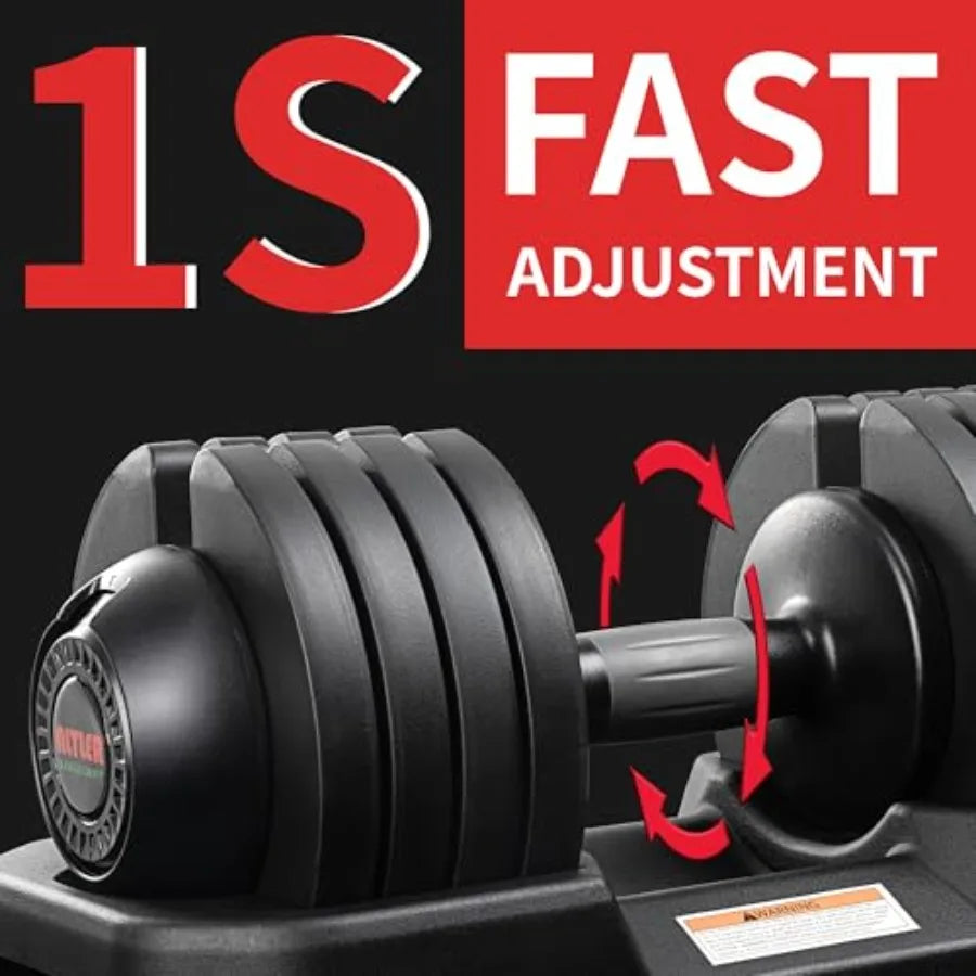 22/25/52LB Adjustable Dumbbell Set