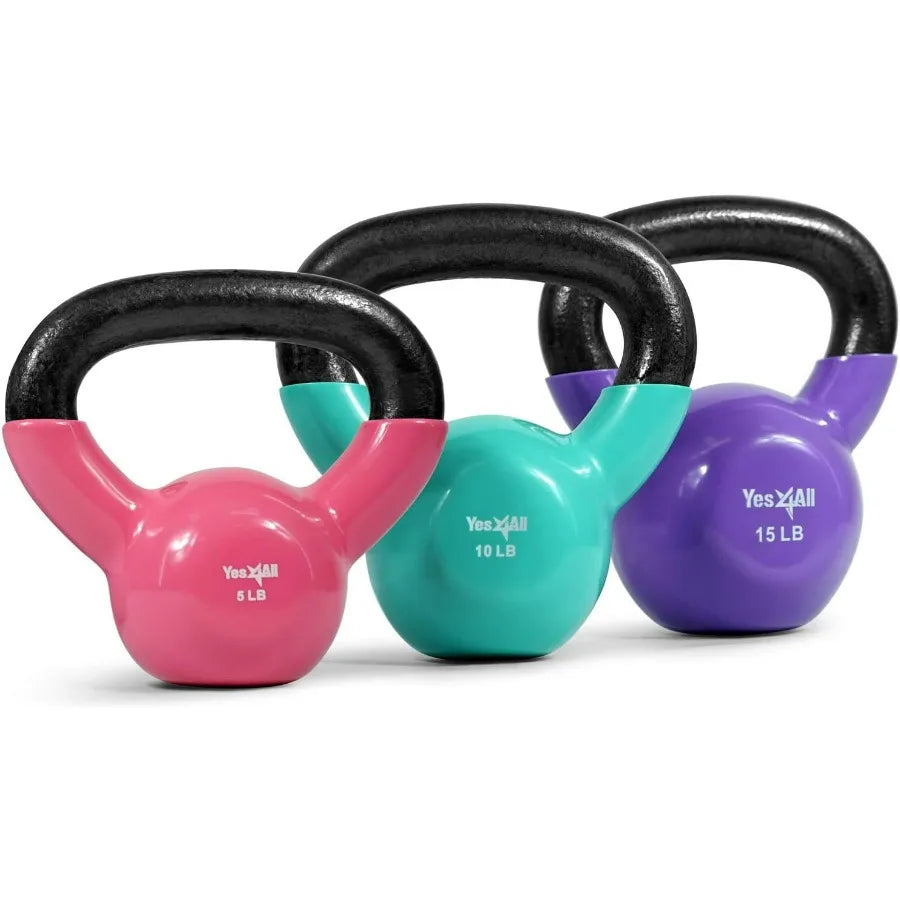 Vinyl Coated Cast Iron Kettlebell