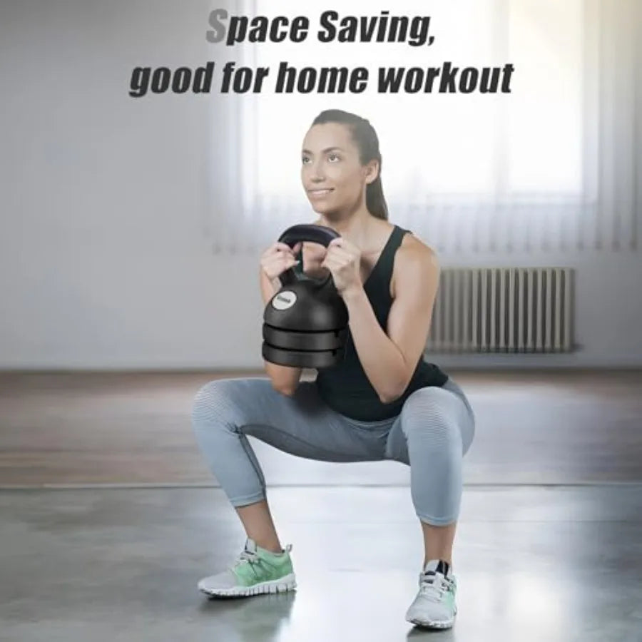 3-in-1 Adjustable Kettlebell (5–15LB)