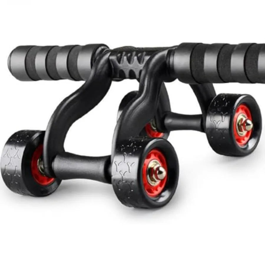 2-Pack 4-Wheel Ab Roller with Knee Mat