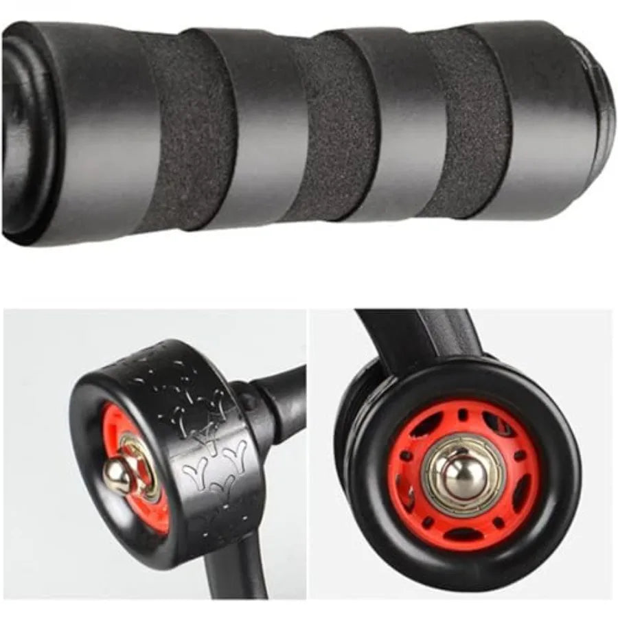 2-Pack 4-Wheel Ab Roller with Knee Mat