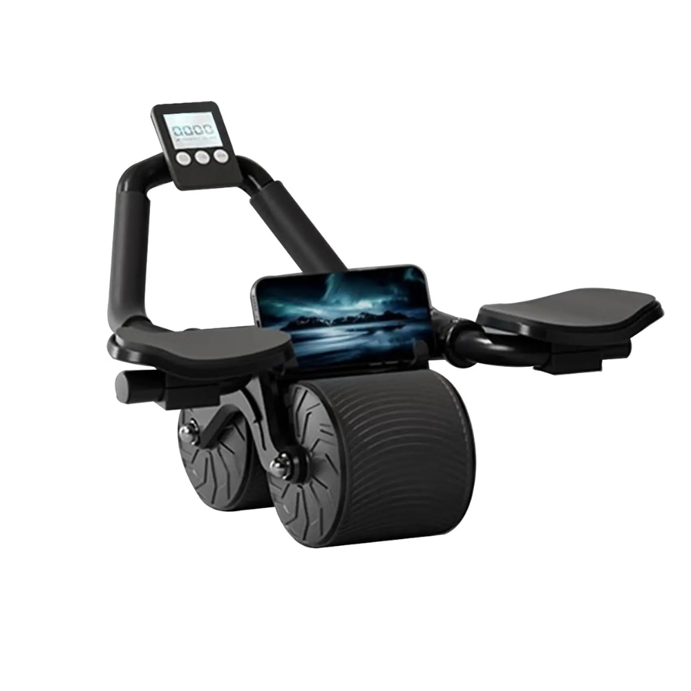 Auto Rebound Ab Roller with Elbow Support